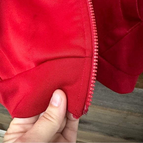 Jordan Jump Man Taped Tricot Lifestyle Men’s Track Jacket Red Black Small *Read* - Picture 6 of 8